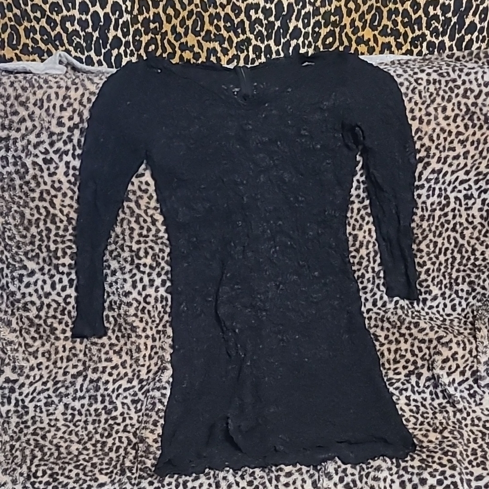 Black Long Lace dress.